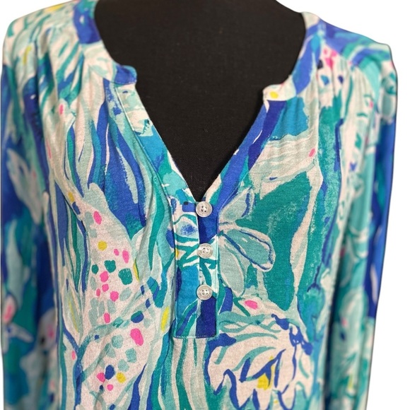 Lilly Pulitzer LILIAS TUNIC TOP SIZE M - Picture 5 of 12